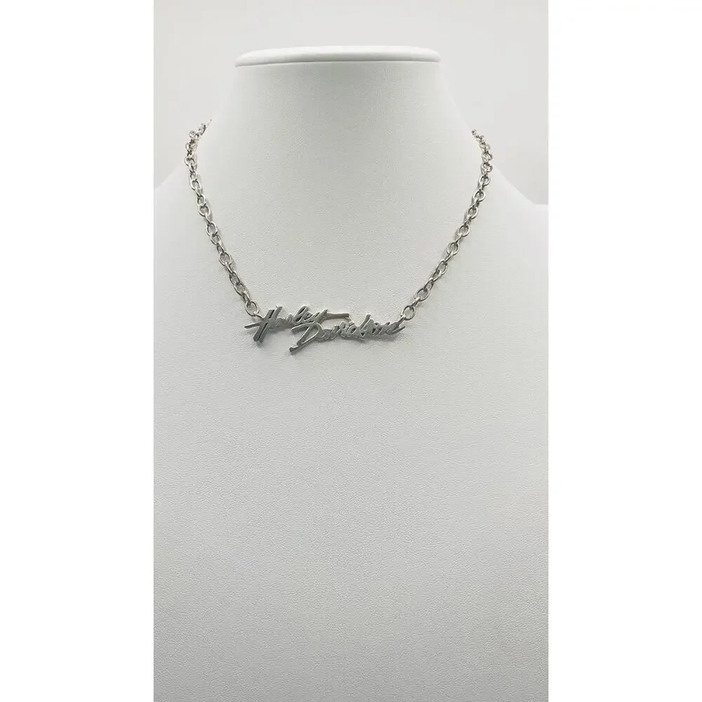 Rare Harley Davidson Sterling Silver 925 MOD Pendant Chain Necklace HDN0104 16
